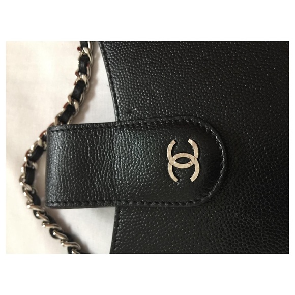 Chanel Caviar iPad/ Tablet Case Bag Crossbody Chain CC - Picture 4 of 15